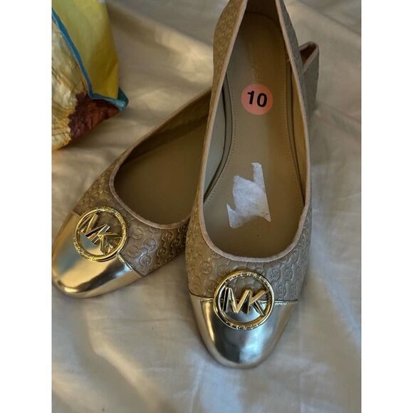 Michael kors MK amanda embossed leather ballet flats - Picture 7 of 9